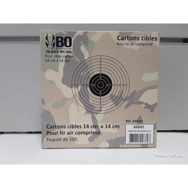 X100 cibles Black ops 14x14cm
