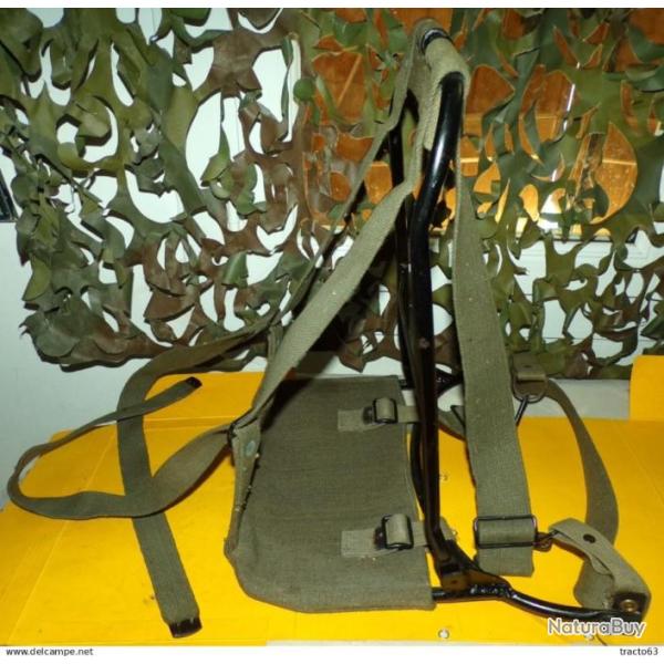 CLAIE DE PORTAGE PORTE CHARGES DORSAL PLIABLE , EN METAL AVEC SANGLES , PERMETTANT DE TRANSPORTER D