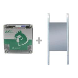 Portier &agrave; capteur de lumi&egrave;re + trappe standard 22x33cm