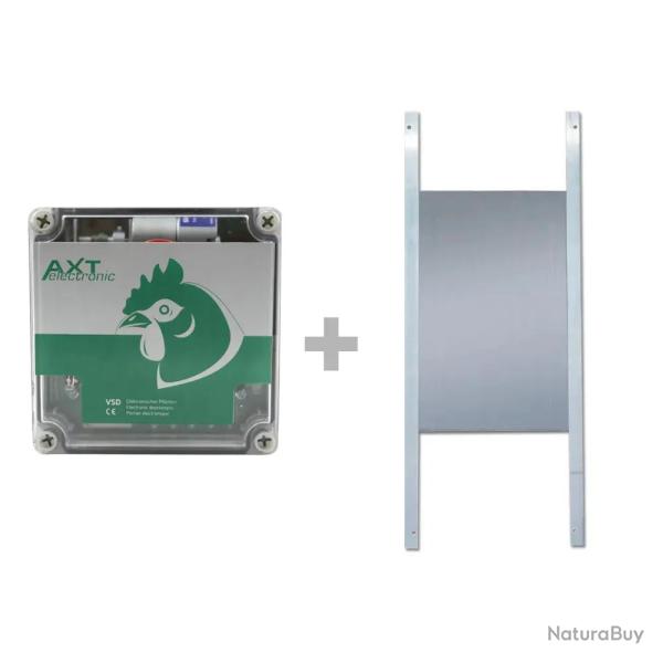 Portier � capteur de lumi�re + trappe standard 22x33cm