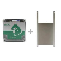 Portier &agrave; capteur de lumi&egrave;re + trappe canard 30x40cm