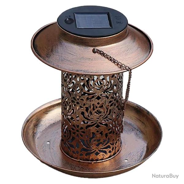 Lanterne solaire et mangeoire � 19 x 20 cm