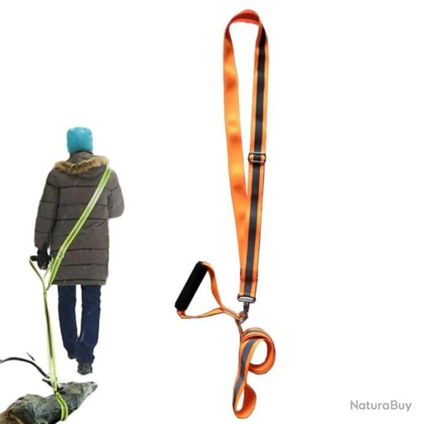 Harnais tire gibier avec bande r�fl�chissante - Orange - LIVRAISON GRATUITE