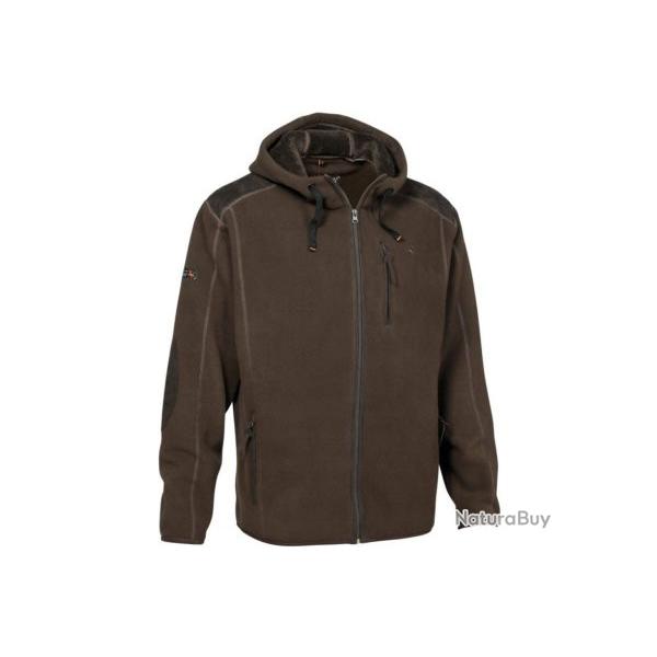 Blouson polaire marron de marque Verney Carron PROHUNT, mod�le Condor