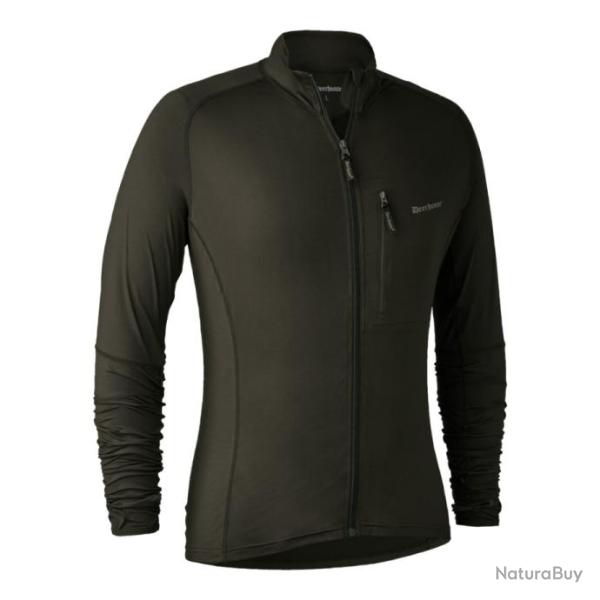 Gilet cardigan DEERHUNTER modle Excape Insulated, couleur art green, rfrence 8784