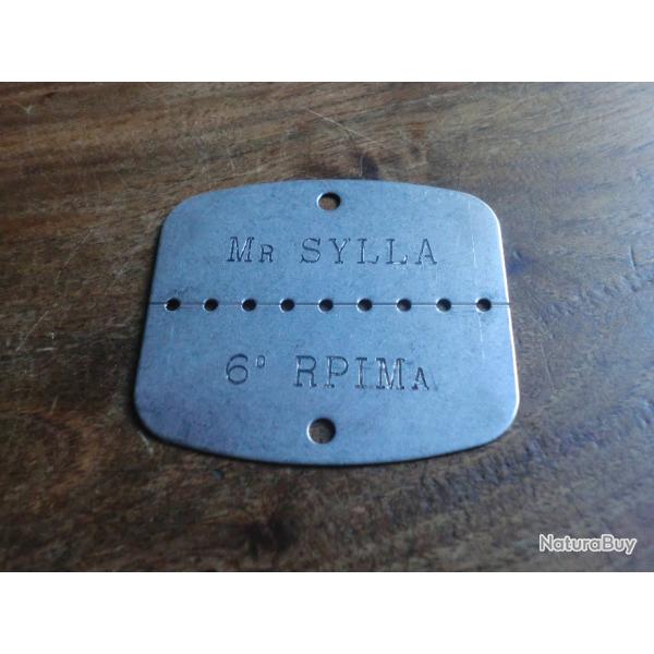 plaque soldat 6� R.P.I.M A