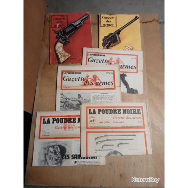 Lot de revues Poudre Noire / la  Gazette des Armes