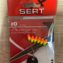 Guide fil sert XT blister float oval Fluo orange #0