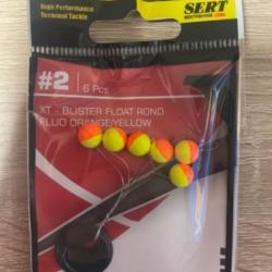 Guide fil sert XT blister float rond Fluo orange #2
