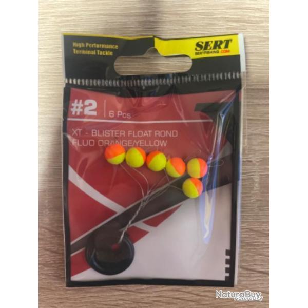 Guide fil sert XT blister float rond Fluo orange #2