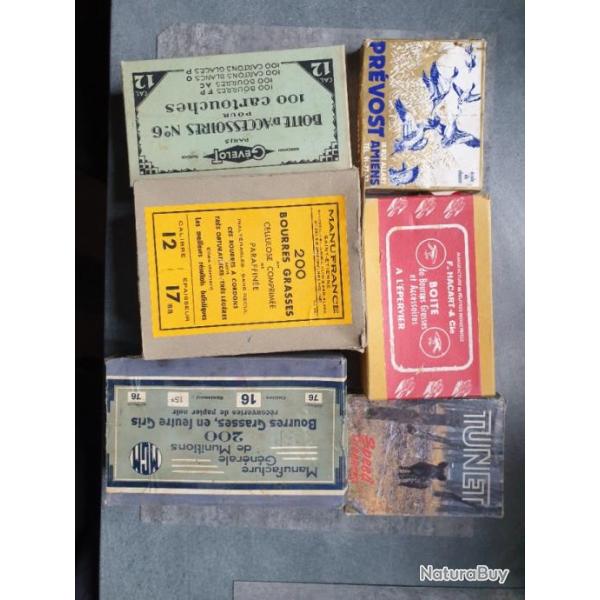 lot de boites vide pour collection