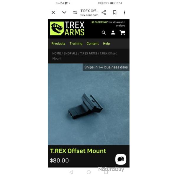 T REX ARMS montage dport holosun et aimpoint