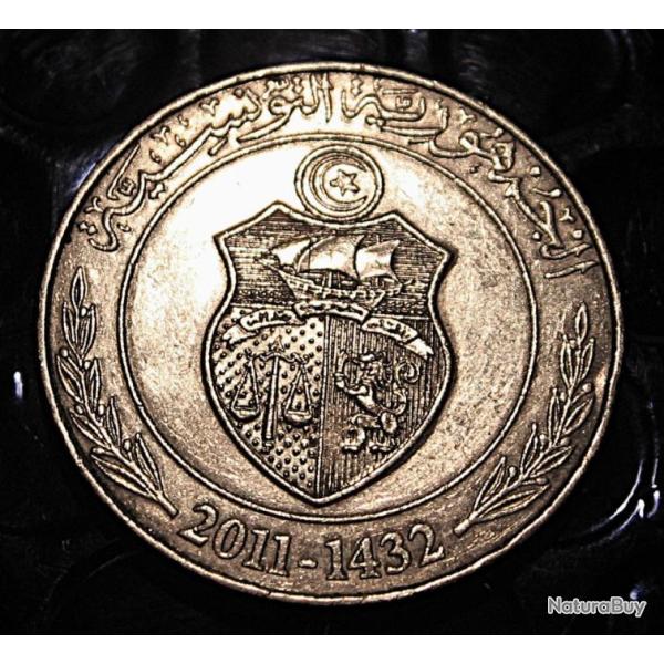TUNISIE piece de 1 DINAR 2011 TTb