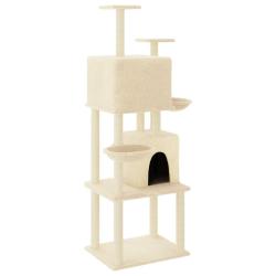 Arbre &agrave; chat meuble tour grimper jouet grattage grattoir escalade plateforme avec griffoirs en sisa
