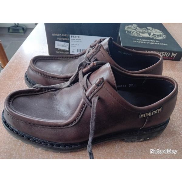 Mephisto Peppo marron taille 44. Apr�s-chasse.