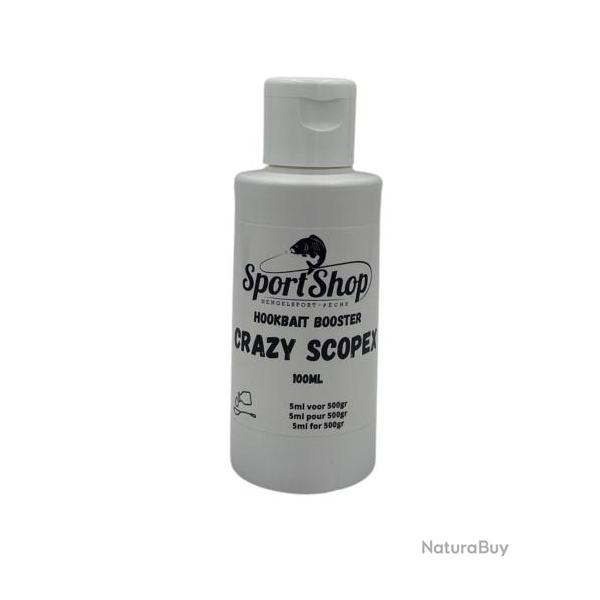 SPORTSHOP LIQUIDE HOOKBAIT BOOSTER CRAZY SCOPEX 100ML SPORTSHOP