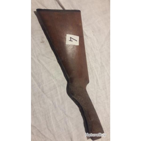 ancienne crosse de fusil de chasse a l 'anglaise n�4