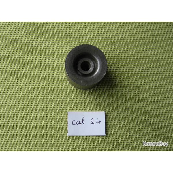 Rare...  Tr�s gros lissoir d'armurier en cal 24 livr� avec tige de fixation pour mandrin de perceuse