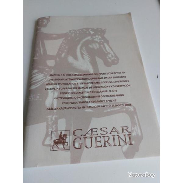 VEND MANUEL D'UTILISATION ET DE MAINTENANCE CEASAR GUERINI