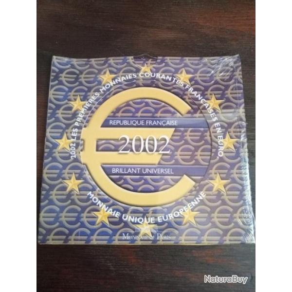 Pochette de pi�ces de monnaie en euro 2002
