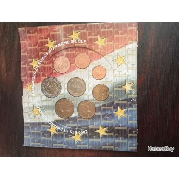 Pochette de pi�ces de monnaie en euro 2000