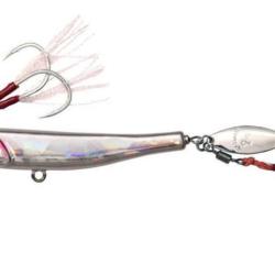 Jig Megabass Makippa 60 -UV Silver PB avec hameçons