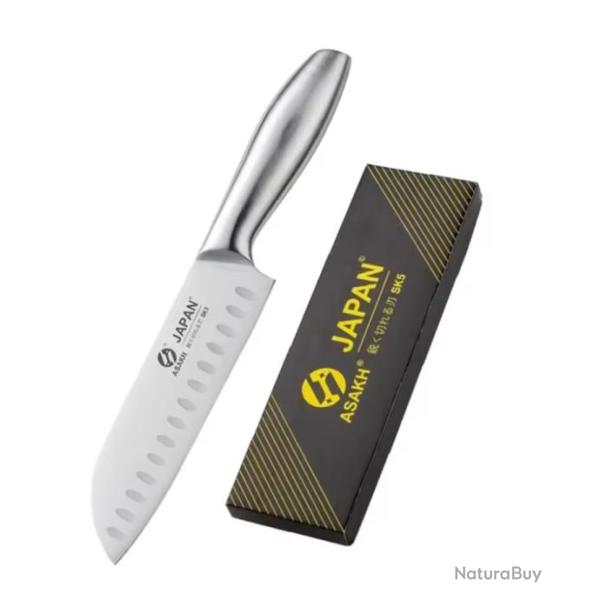 Couteau de Chef Professionnel - Couperet  Viande et Santoku Japonais