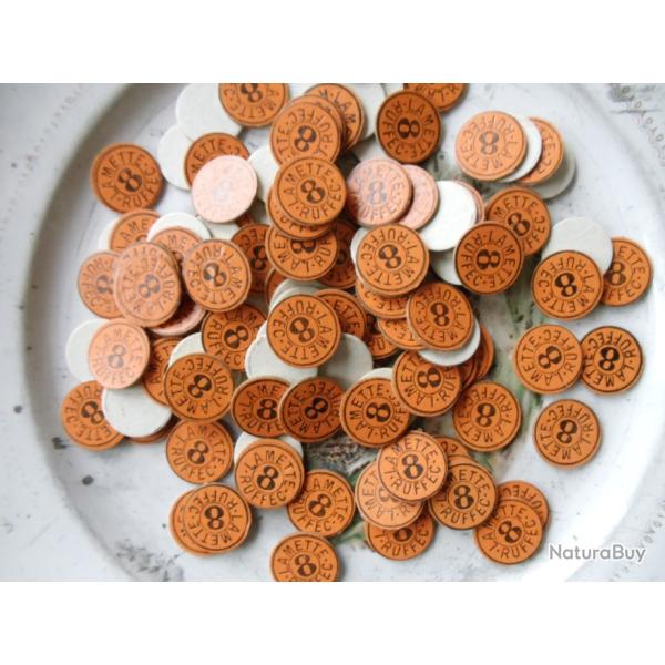 Lot de cartons nominatifs de fermeture n� 8 par 100 ou 300 en calibre 16.