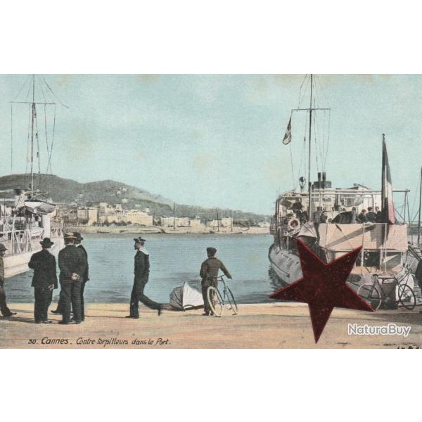 CPA -Marine Militaire -  CANNES - Torpilleurs dans le Port N�074