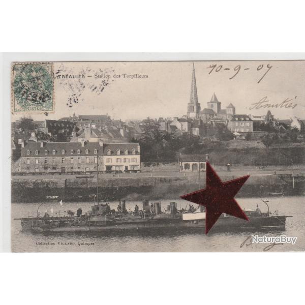 CPA - MARINE Militaire Fran�aise -Transports Station des Torpilleurs � Tr�guier N�070