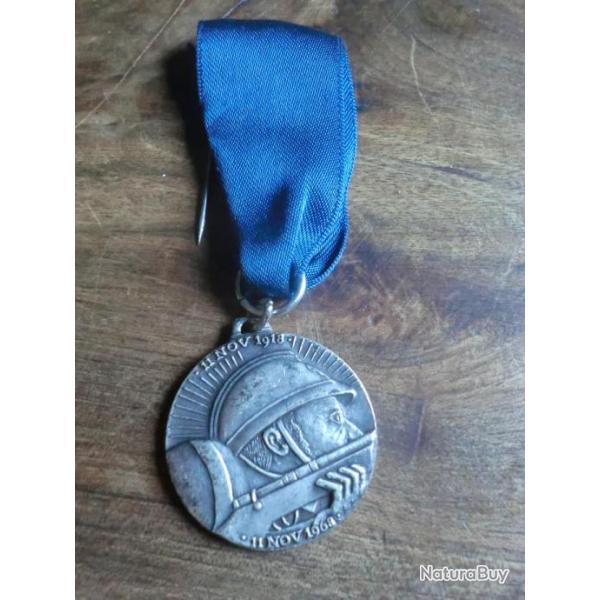 m�daille 50eme anniversaire du 11novembre 1918