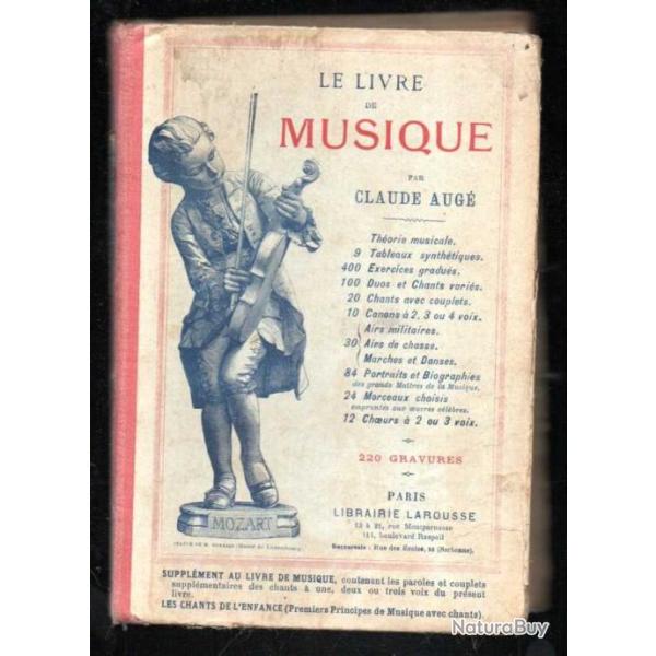 Scolaire ancien le livre de musique par claude aug�