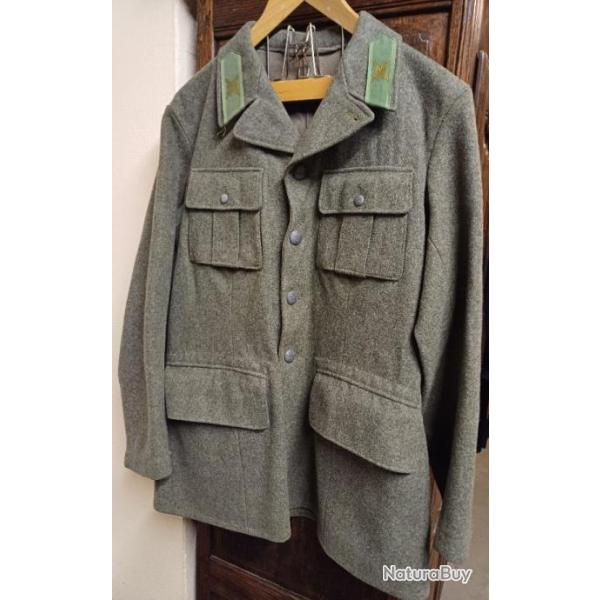 Ancienne vareuse militaire su�doise mod 1939/58 - service de l'Intendance - 1943