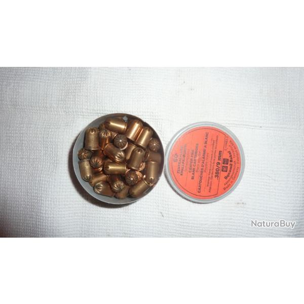 Cartouche � blanc 9 mm