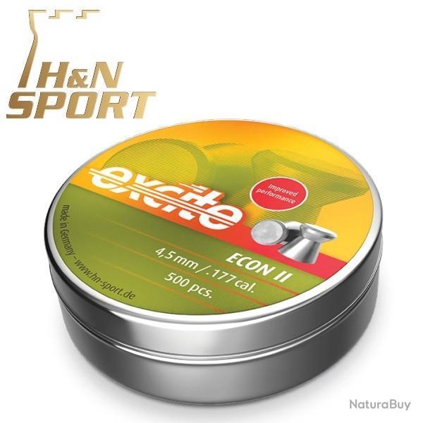 Pellets H&N Excite Econ II 0,46 g bo�te de 500 unit�s. 4,5 mm + 100 cibles