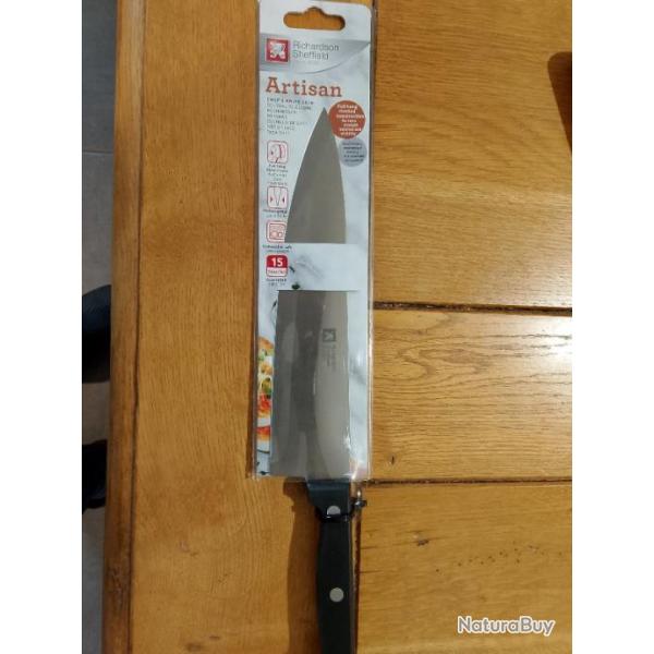 2 Couteaux chef Richardson Sheffield �tat neuf