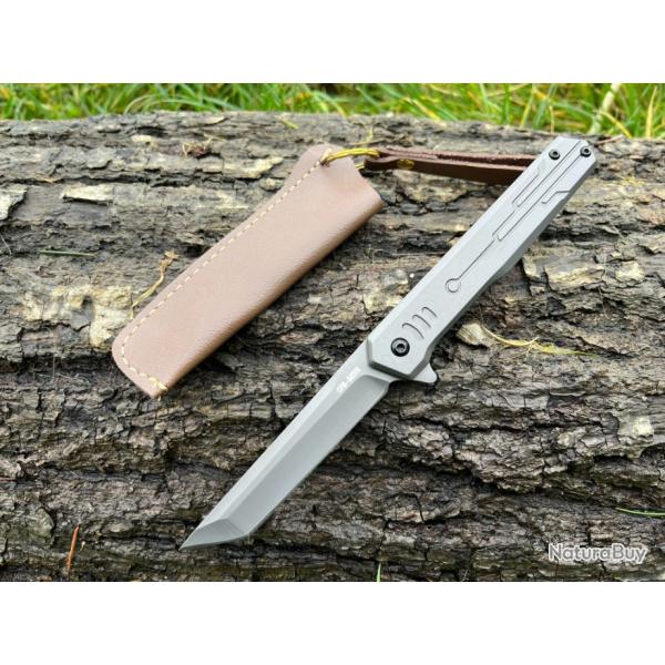 Couteau Pliant Type Stiletto - �l�gance et Polyvalence