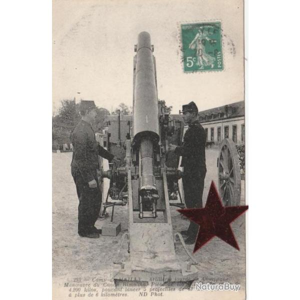 CPA-  CAMP de MAILLY artillerie lourde de campagne N�921