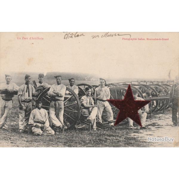CPA - CHALONS SUR MARNE Parc d'Artillerie N�736