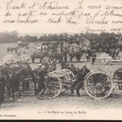 CPA - Artillerie au Camp de MAILLY  N&deg;7466
