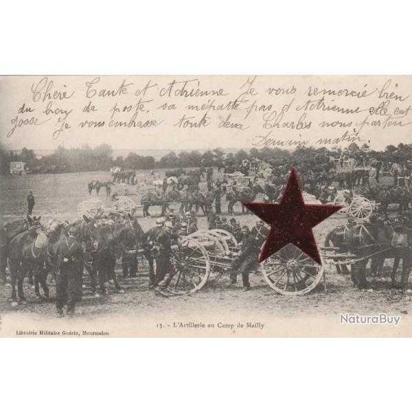 CPA - Artillerie au Camp de MAILLY  N�119