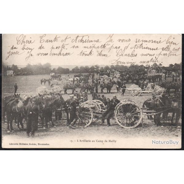 CPA - Artillerie au Camp de MAILLY  N�7466