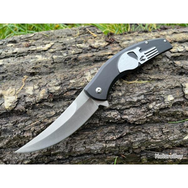 Couteau � Ouverture Assist�e "Punisher" noir - �l�gance et Tactique