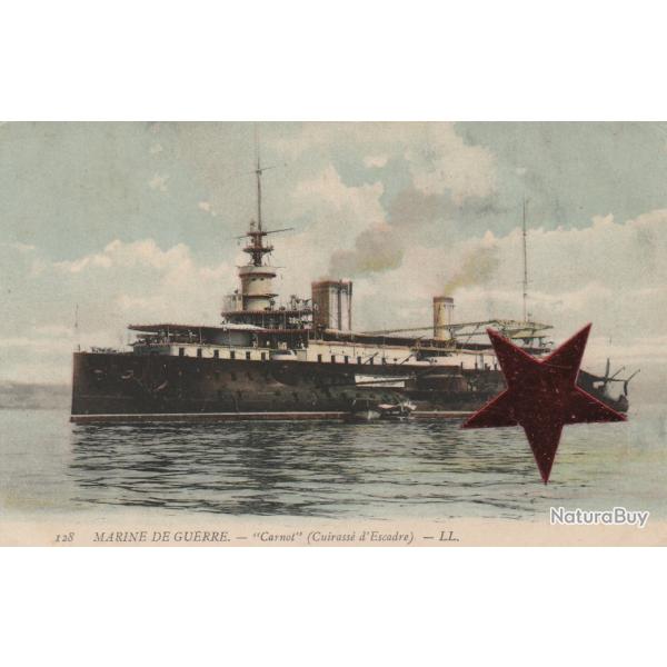 CPA - Marine de  Guerre -" CARNOT"  Cuirass� d'Escadre N�115