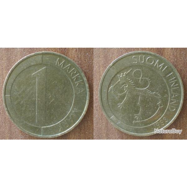 Finlande 1 Markka 1993 Piece Lion Mark