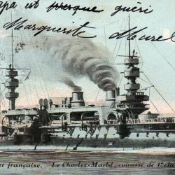 Carte postale ancienne du cuirass&eacute; Le Charles Martel - N&deg;8312