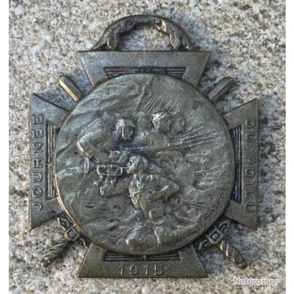 M�dailette Journ�e du Poilu 1915