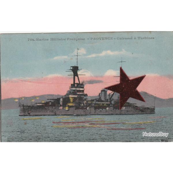 CPA - MARINE Militaire Francaise  - "PROVENCE" Cuirass� �Turbine N�267