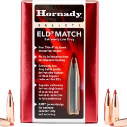 HORNADY OGIVES ELD-MATCH CALIBRE 6.5MM 140gr - 9g x100
