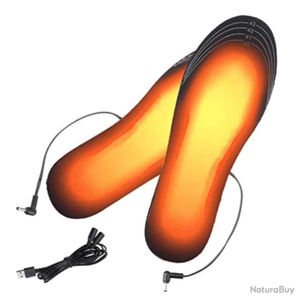 Semelles int�rieures chauffantes - Chaleur & confort chaussures, lavables, ski, rando, chasse